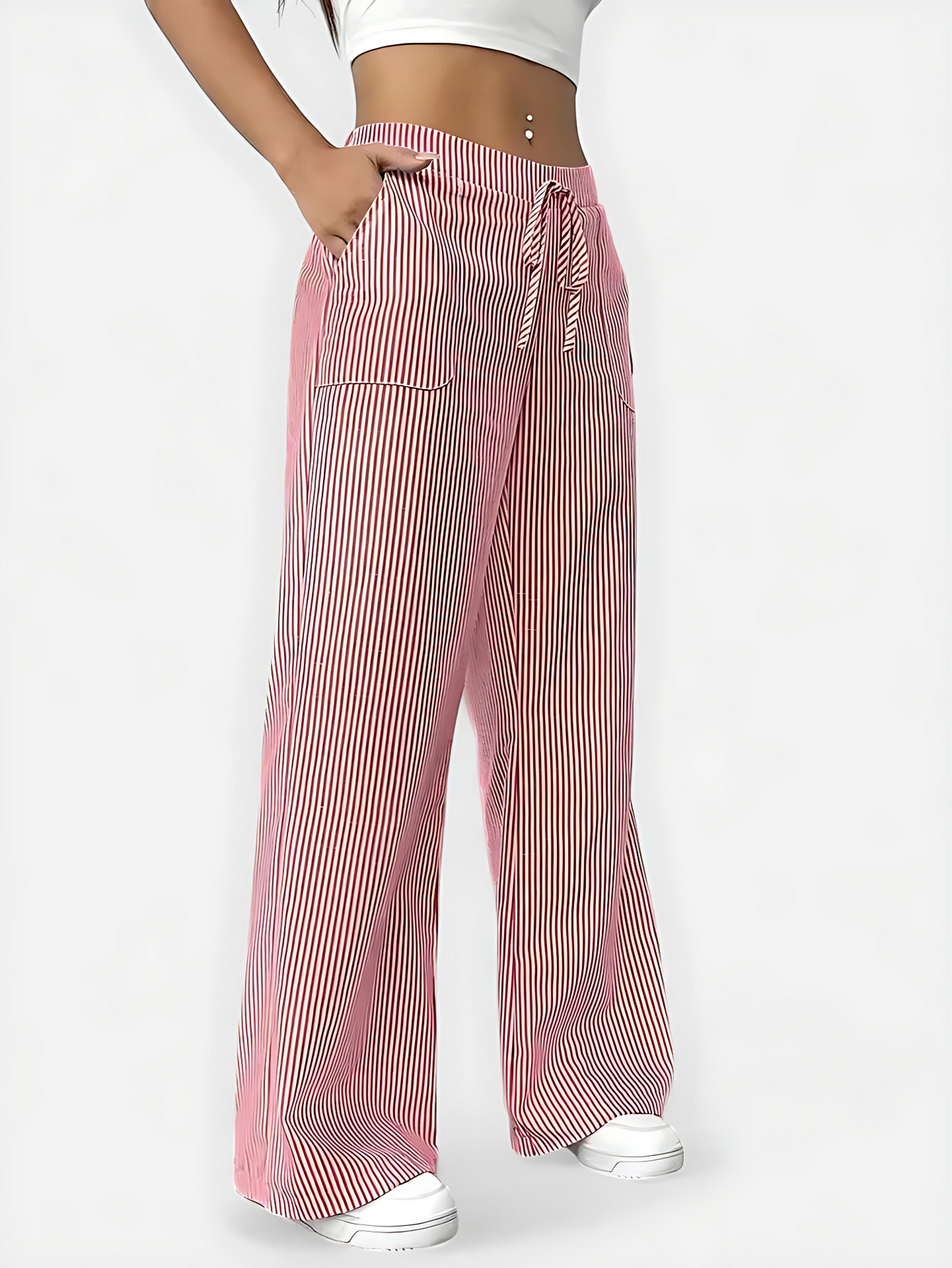 Isabelle™ – Bequeme Weite Hose mit Eleganten Details