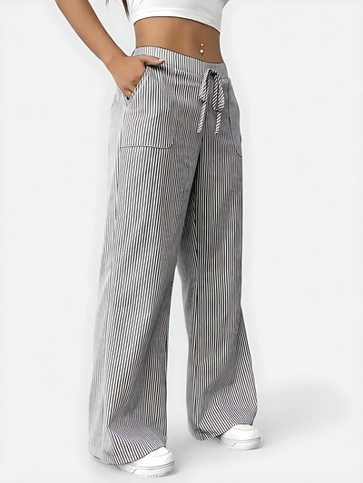 Isabelle™ – Bequeme Weite Hose mit Eleganten Details