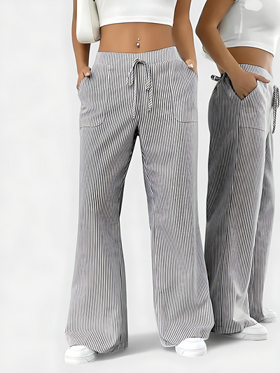Isabelle™ – Bequeme Weite Hose mit Eleganten Details