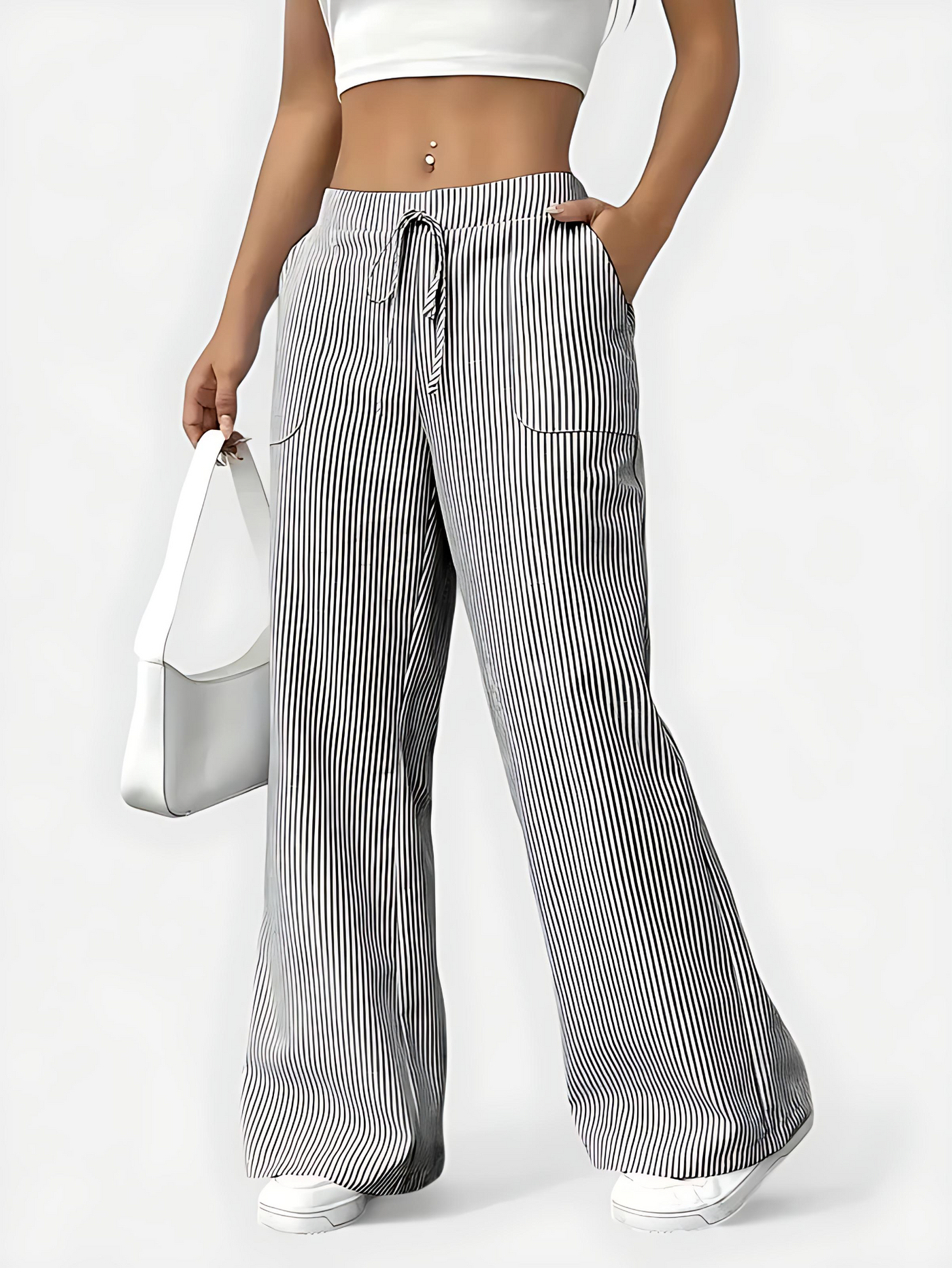 Isabelle™ – Bequeme Weite Hose mit Eleganten Details
