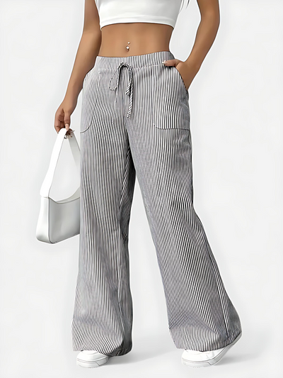 Isabelle™ – Bequeme Weite Hose mit Eleganten Details