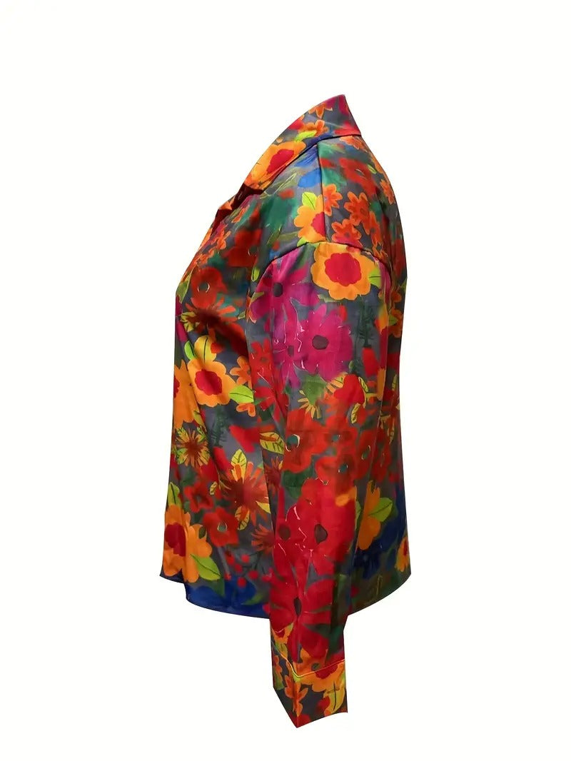 Frieda™ | Bluse mit farbenfrohem Design