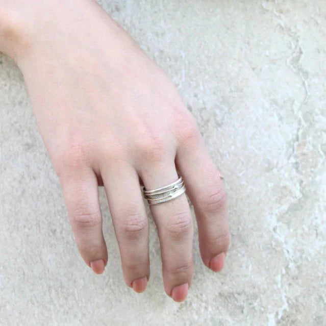 VIVILY | Glänzender Goldring aus Silber