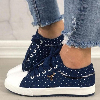 VIVILY | Bequeme Sneakers mit Punkten und rutschfester Sohle