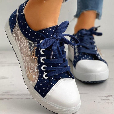 VIVILY | Bequeme Sneakers mit Punkten und rutschfester Sohle