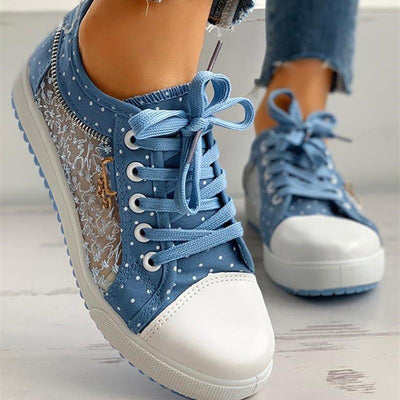 VIVILY | Bequeme Sneakers mit Punkten und rutschfester Sohle