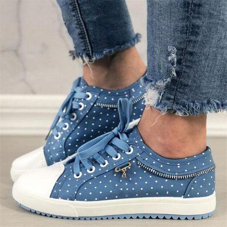VIVILY | Bequeme Sneakers mit Punkten und rutschfester Sohle