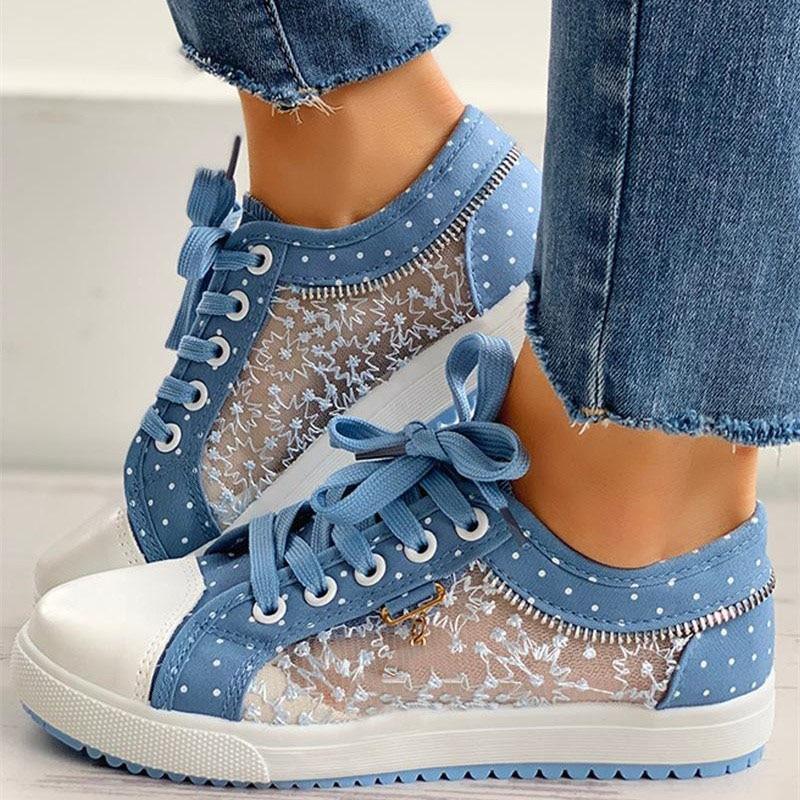 VIVILY | Bequeme Sneakers mit Punkten und rutschfester Sohle
